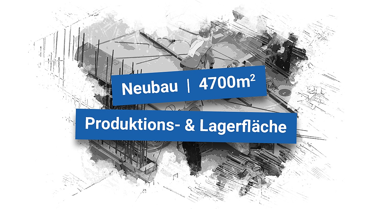 Das Logo von neubau 4000 m Productions & Langefiech zeigt deren Kompetenz im Bereich Gewebeflächen und Lagerflächen.